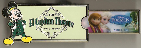 El Capitan Theatre Ticket Pin - Frozen