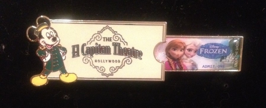 El Capitan Theatre Ticket Pin - Frozen view 4