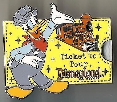 Annual Passholder - Tour the Lore - Donald with Disneyland Railroad Ticket view 2