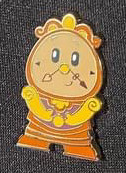 WDI - Beauty and the Beast Adorbs Mystery Pin Set - Cogsworth view 2