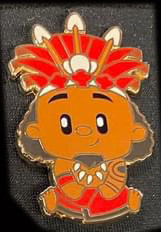 WDI - Moana Adorbs Mystery Pin Set - Chaser Father, Chief Tui