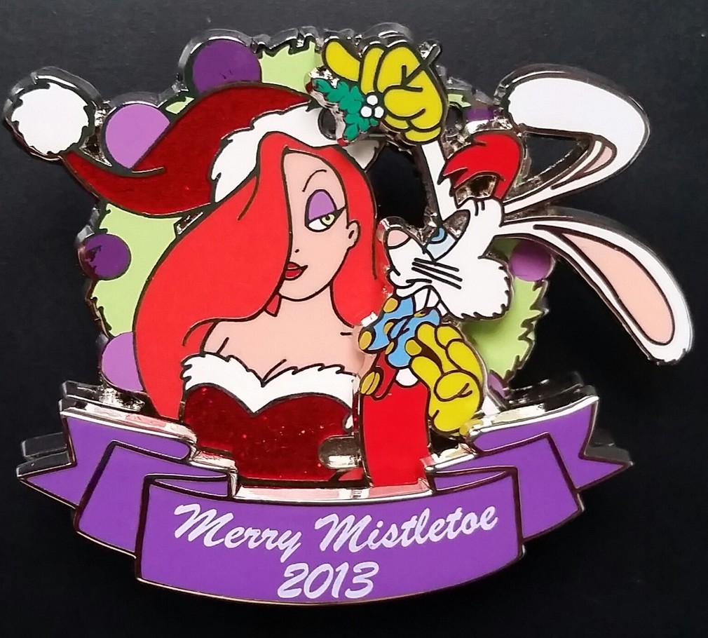 Merry Mistletoe 2013 Jessica and Roger Rabbit pin view 4