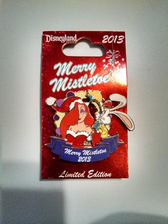 Merry Mistletoe 2013 Jessica and Roger Rabbit pin