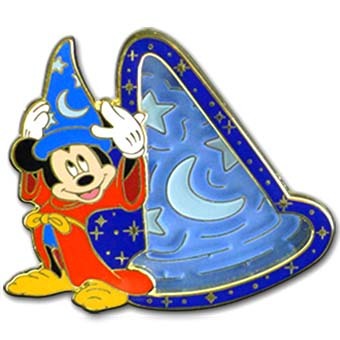 Sorcerer Hat Mickey Mouse Maze Pin view 2