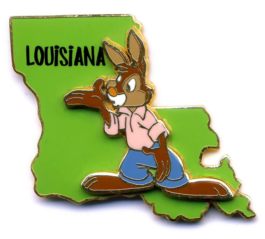 State Character Pins - Louisiana - Brer Rabbit view 3